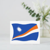 Carte postale du drapeau des Îles Marshall (Debout devant)