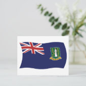 Carte postale du drapeau des îles Vierges britanni (Debout devant)