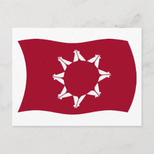 Carte postale du drapeau des Oglala Lakota