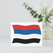 Carte postale du drapeau des peuples autochtones d (Debout devant)