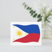 Carte postale du drapeau des Philippines (Debout devant)