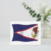 Carte postale du drapeau des Samoa américaines (Debout devant)