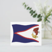 Carte postale du drapeau des Samoa américaines (Debout devant)