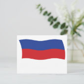 Carte postale du drapeau des Sorabes (Debout devant)