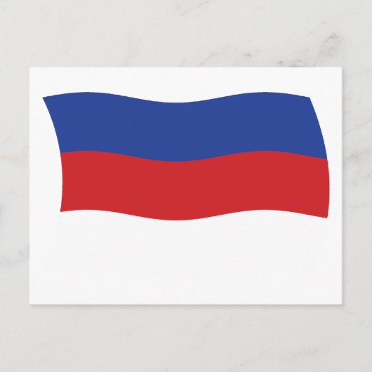 Carte postale du drapeau des Sorabes (Devant)