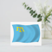 Carte postale du drapeau des Tatars de Crimée (Debout devant)