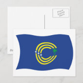 Carte postale du drapeau des Tokelau (Devant / Derrière)