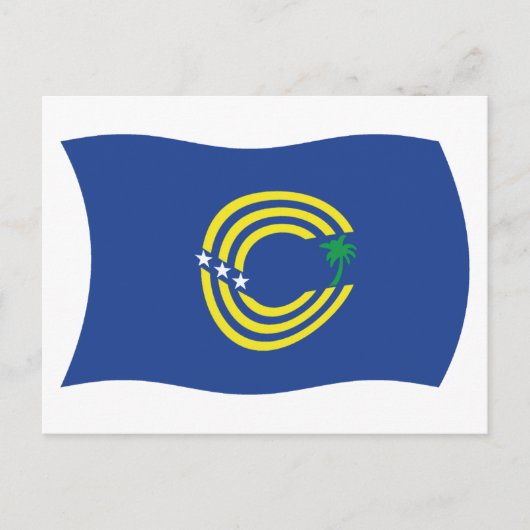 Carte postale du drapeau des Tokelau (Devant)