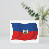 Carte postale du drapeau d'Haïti (Debout devant)