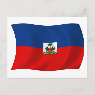 Carte postale du drapeau d'Haïti