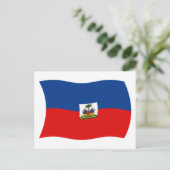 Carte postale du drapeau d'Haïti (Debout devant)