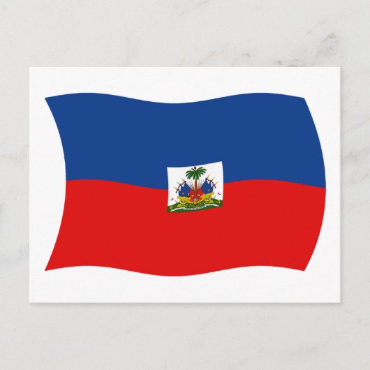 Carte postale du drapeau d'Haïti (Devant)