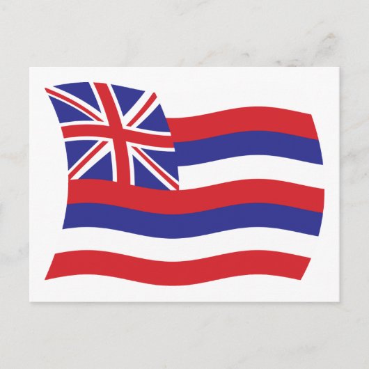 Carte postale du drapeau d'Hawaii (Devant)