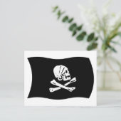 Carte postale du drapeau d'Henry Every (Debout devant)