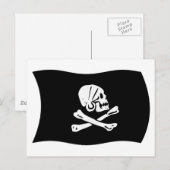 Carte postale du drapeau d'Henry Every (Devant / Derrière)