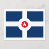 Carte postale du drapeau d'Indianapolis (Devant)