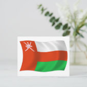 Carte postale du drapeau d'Oman (Debout devant)