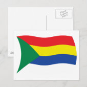 Carte postale du drapeau druze (Devant / Derrière)