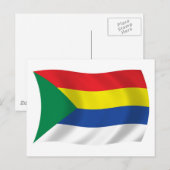 Carte postale du drapeau druze (Devant / Derrière)