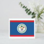 Carte postale du drapeau du Belize (Debout devant)