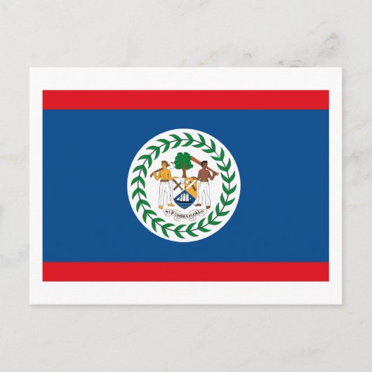 Carte postale du drapeau du Belize (Devant)
