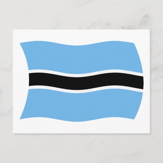 Carte postale du drapeau du Botswana (Devant)