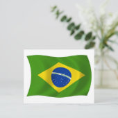 Carte postale du drapeau du Brésil (Debout devant)