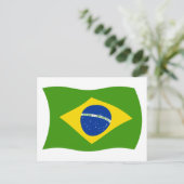 Carte postale du drapeau du Brésil (Debout devant)