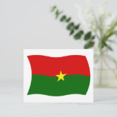 Carte postale du drapeau du Burkina Faso (Debout devant)
