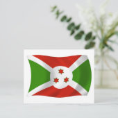 Carte postale du drapeau du Burundi (Debout devant)
