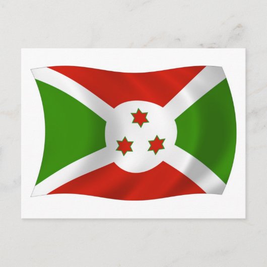 Carte postale du drapeau du Burundi (Devant)