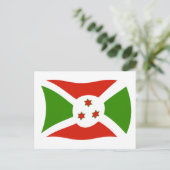 Carte postale du drapeau du Burundi (Debout devant)