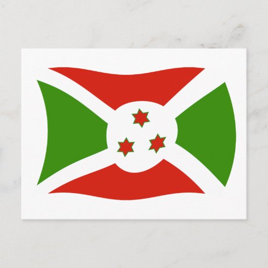 Carte postale du drapeau du Burundi (Devant)
