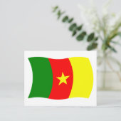 Carte postale du drapeau du Cameroun (Debout devant)