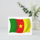 Carte postale du drapeau du Cameroun (Debout devant)