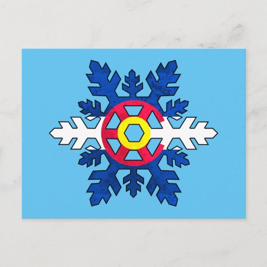 Carte postale du drapeau du Colorado (Devant)