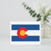 Carte postale du drapeau du Colorado (Debout devant)