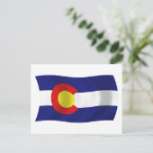 Carte postale du drapeau du Colorado (Debout devant)
