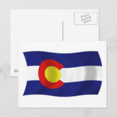 Carte postale du drapeau du Colorado (Devant / Derrière)