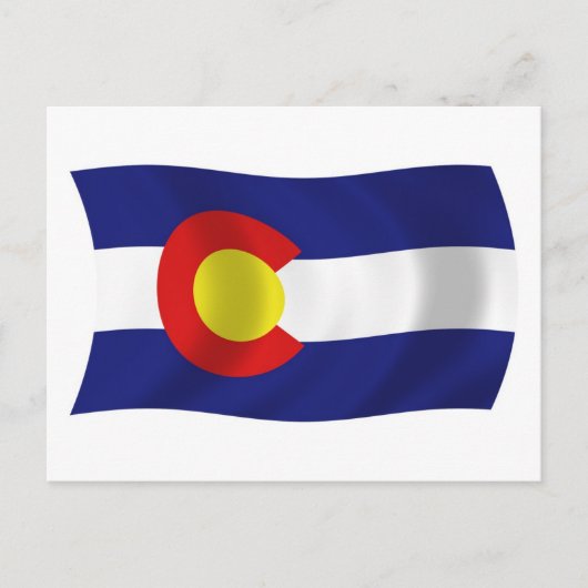 Carte postale du drapeau du Colorado (Devant)