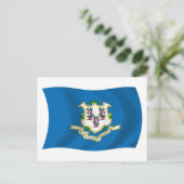 Carte postale du drapeau du Connecticut (Debout devant)