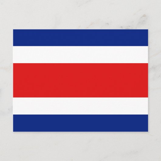 Carte postale du drapeau du Costa Rica (Devant)