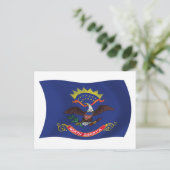 Carte postale du drapeau du Dakota du Nord (Debout devant)