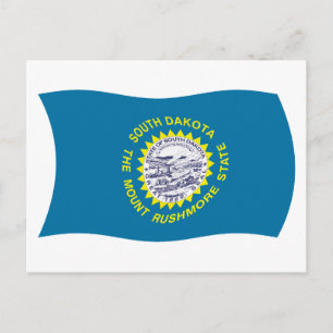 Carte postale du drapeau du Dakota du Sud