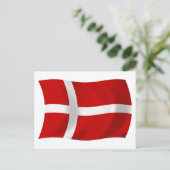 Carte postale du drapeau du Danemark (Debout devant)