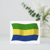 Carte postale du drapeau du Gabon (Debout devant)