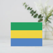 Carte postale du drapeau du Gabon (Debout devant)