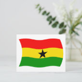 Carte postale du drapeau du Ghana (Debout devant)