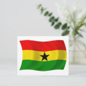 Carte postale du drapeau du Ghana (Debout devant)
