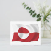 Carte postale du drapeau du Groenland (Debout devant)